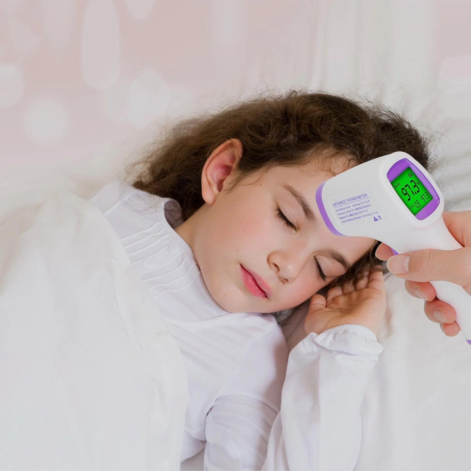 Forehead Digital Thermometer, Fast and Accurate Reading with Backlight LCD Screen, the Non-Contact Infrared Thermometer for Adults and Kids,Baby Thermometer for Fever