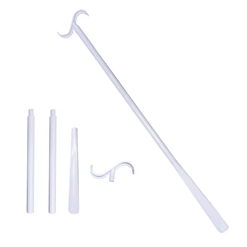 Detachable Clothing Auxiliary Tool Long Coat Shoe Sock Care Multi-Function Shoe Sock Care Aid Includes Shoe Horn Assistance