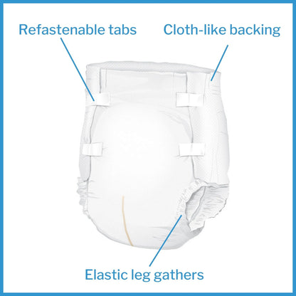 Classic Briefs, Incontinence, Light Absorbency, Medium, 24 Count, 4 Packs, 96 Total