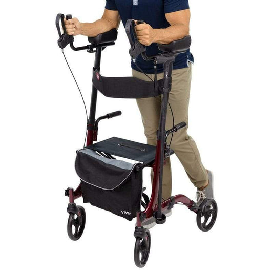 Person using a Vive walker on a white background