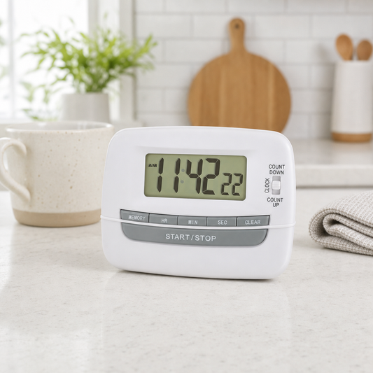 Large‑Digit Hand‑Held Timer – Easy‑Read Kitchen Timer