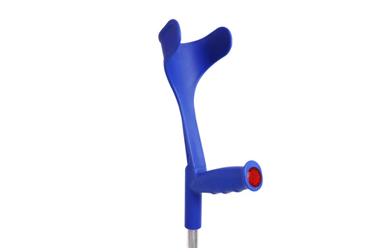 Pepe Forearm Crutches – Adjustable Open Cuff, Lightweight Aluminum, Blue (Pair)